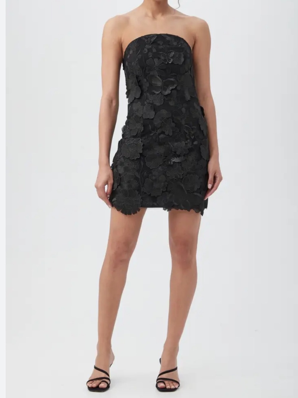Trina Turk Jazelle Strapless Floral Lace Mini‎ Dress, Women's Size 8